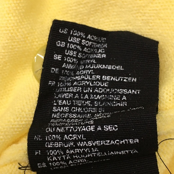 H&M Yellow Lightweight  Cardigan Sweater - Women’s 6 - Picture 13 of 15